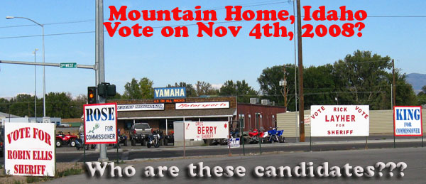 Mountain Home Voting for Signs or People