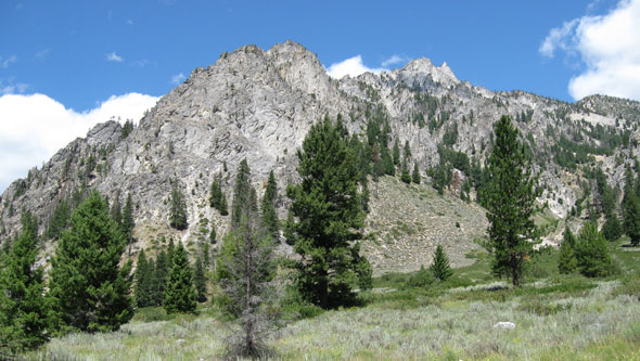 Sawtooth Mountain near Boise River