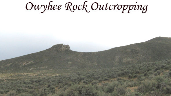 Rock Outcropping in the Owyhee Mountains