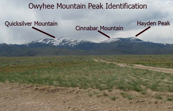 Owyhee Mountain Peak Identification