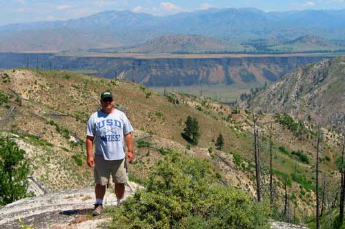 Tim Bondy in the Danskin Mountains of Idaho