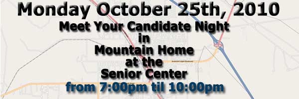 Meet Your Candidate Night in Mountain Home Idaho