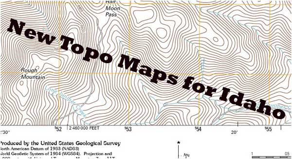 Idaho Topo Map Header