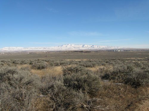 View of Mountain Home Idaho from Union Butte