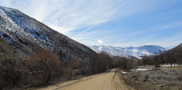 March walk along the South Fork of the Boise River in Idaho