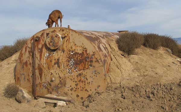 Water tank found on hike near Mountain Home Idaho