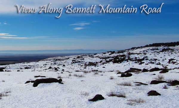 Bennett Mountain Road hike with views of Idaho's Snake River Plains